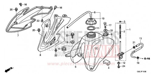 RESERVOIR A CARBURANT CRF50FH de 2017